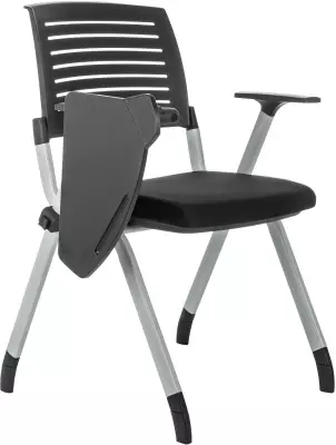 Стул Бюрократ X-Click-PP черный со столиком на ножках металл серый