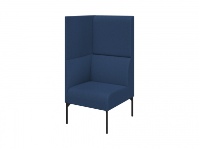 Модуль 1-местный правый высокий, Бридж, Brd1HR, sweet_blue, ткань: рогожка