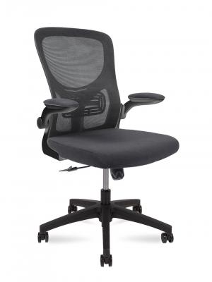 Кресло офисное / Flex / черный пластик / серая сидушка / серая спинка