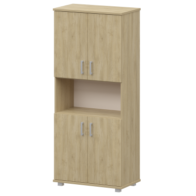 Стеллаж высокий полузакрытый Аргентум "НТ-580;НТ-600.2;НТ-600.2" Баттл Рок (800x445x2050)