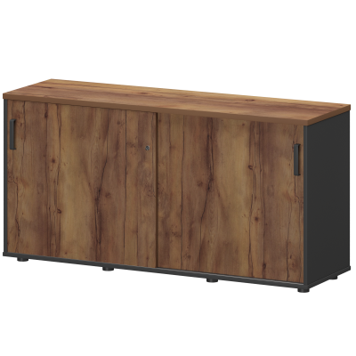 Тумба-купе Смарт СМТ-15.7К Тип2 Графит/Таксония (1496x444x750)