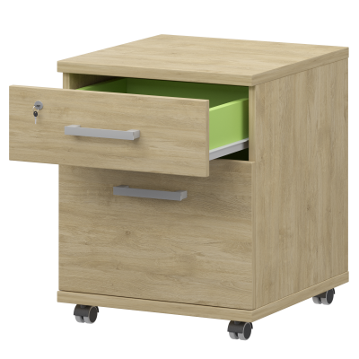 Тумба подкатная файловая Аргентум НТ-330.ФЛ Баттл Рок (430x442x583)