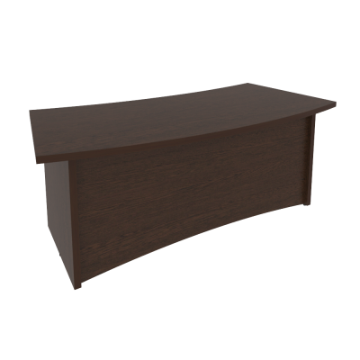 First Стол руководителя криволинейный KSR-3 Венге Цаво 2000*960*765