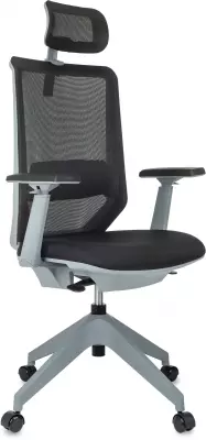 Кресло руководителя Бюрократ MC-G611NL-H черный Elastic-102 с подголов. крестов.4-луч. пластик пластик серый