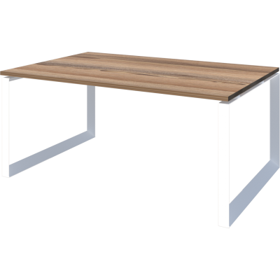 Стол переговорный на металлокаркасе Аргентум-МП НТМП.О.120.11 Дуб сафари/Белый (1200x1100x750)