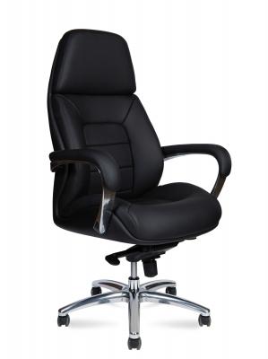 Кресло офисное / Grand black / черная экокожа