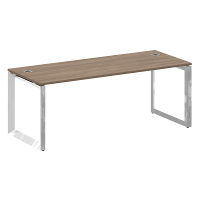 Onix Direct Lux Стол руководителя О-обр. м/к M-O.MO-SRR-6.8 Дуб Аризона/Нержавеющая Сталь/Хром 1980*