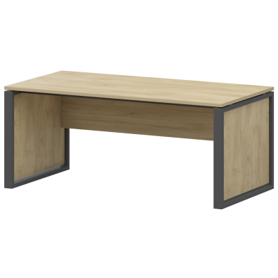 Стол руководителя Аргентум-М НТМ-160 Баттл Рок/Антрацит (1600x800x750)