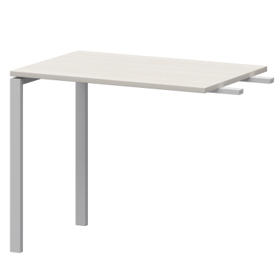 Бриф-приставка на металлокаркасе Арго-М АМ-090.60 Ясень шимо/Белый (900x600x760)