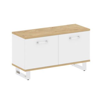 Shift Греденция малая SK.GR-M Тиквуд Светлый/Белый Бриллиант 1200*450*680