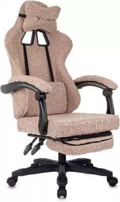 Кресло игровое Knight Lord/F коралловый экомех крестов. пластик подст.для ног