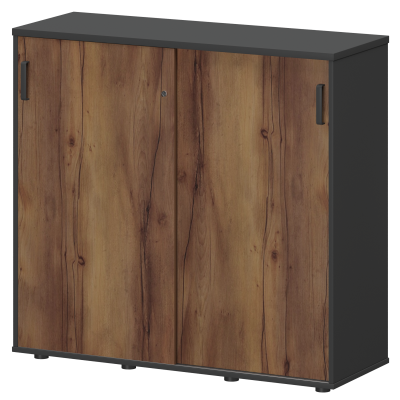 Тумба-купе Смарт СМТ-12.11К Тип1 Графит/Таксония (1236x444x1150)