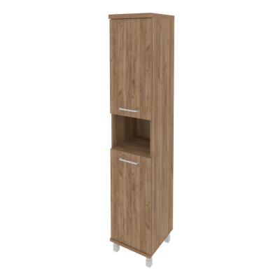 First Шкаф высокий узкий правы KSU-1.5 (R) Дуб Табак 401*432*2060