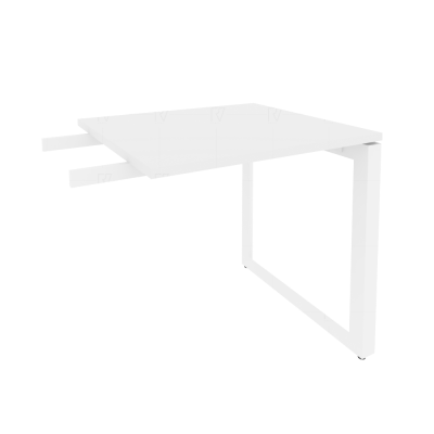 Onix Direct Брифинг-приставка на О-образном м/к O.MO-BR-7 Белый Бриллиант/Металл Белый 780*720*750
