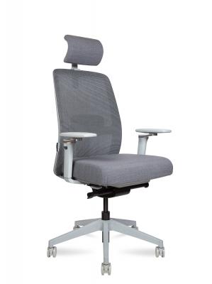 Кресло офисное / Altai SL 6D / серый пластик / серая сетка / серая ткань