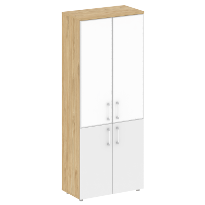 Shift Шкаф высокий широкий SK.ST-1.2R white Тиквуд Светлый/Белый Бриллиант/Стекло White 800*420*1977