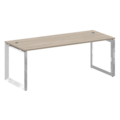 Onix Direct Lux Стол руководителя О-обр. м/к M-O.MO-SRR-6.8 Дуб Аттик/Нержавеющая Сталь/Хром 1980*80