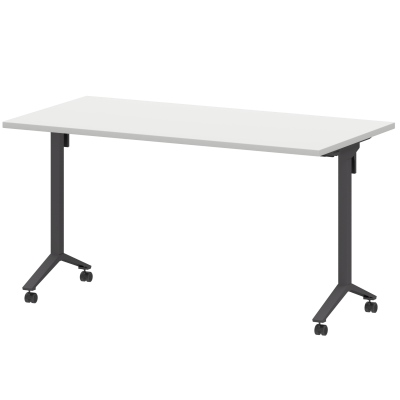 Стол мобильный складной Моби МБ25-140.70 Белый/Антрацит (1400x700x750)