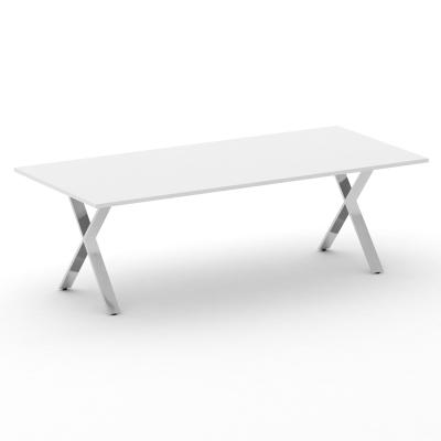 Cross Стол для переговоров CRF.PRG-2 Белый/Нерж. Сталь 2400*1100*750