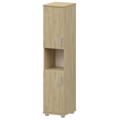 Стеллаж высокий узкий полузакрытый Аргентум "НТ-540;НТ-600;НТ-600" Баттл Рок (400x445x2050)