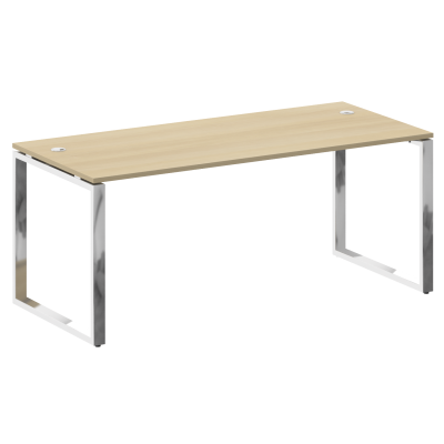 Metal System Direct Стол рабочий руковод. О-обр. м/к БО.СРР-5.8 Акация Лорка/Нержавеющая Сталь 1800*