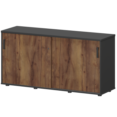 Тумба-купе Смарт СМТ-15.7К Тип1 Графит/Таксония (1496x444x750)