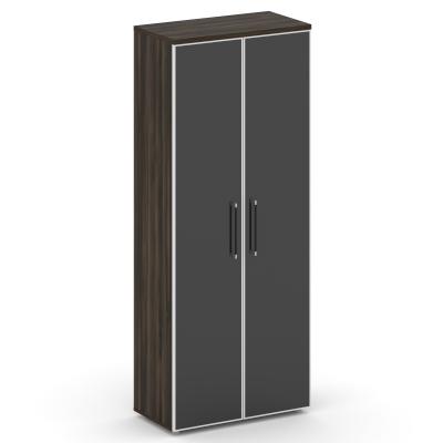 Shift Шкаф высокий широкий SK.ST-1.10R black Дуб Мали/Стекло Black 800*420*1977