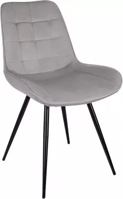 Стул для дома Бюрократ CH-K2 св.серый Holland 09 металл черный на ножках (CH-K2_1/HL09)