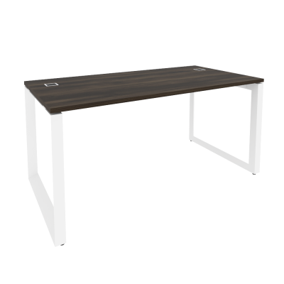 Onix Direct Стол рабочий руководителя на О-образном м/к O.MO-SRR-4.8 Дуб Мали/Металл Белый 1580*800*