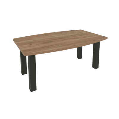 First Стол переговорный KPRG-2 Дуб Табак/Металл Антрацит 1800*1100*750