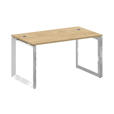 Onix Direct Lux Стол руководителя О-обр. м/к M-O.MO-SRR-3.8 Тиквуд Светлый/Нержавеющая Сталь/Хром 13