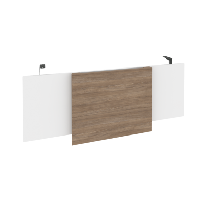 Onix Direct Царга стола руководителя O.M-CSR-3 Белый Бриллиант/Дуб Аризона/Металл Антрацит 1140*450*