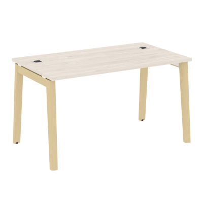 Onix Wood Direct Стол руководителя OW.SRR-3.8 Денвер Светлый/Дуб Светлый/Металл Белый 1380*800*750