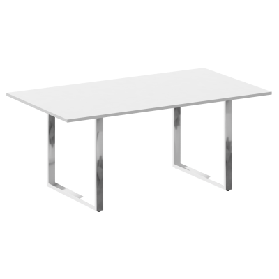 Metal System Direct Стол перег. О-обр. м/к БО.ПРГ-180 Белый/Нержавеющая Сталь 1800*1000*750
