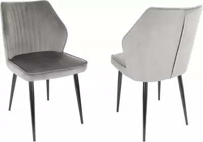 Стул для дома Бюрократ CH-K5_2 комплект 2шт т.серый Holland 18 металл черный на ножках (CH-K5_1/HL18_2)