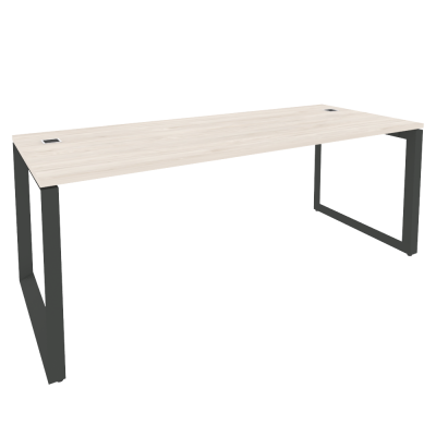 Onix Direct Стол рабочий руководителя на О-образном м/к O.MO-SRR-6.8 Денвер Светлый/Металл Антрацит