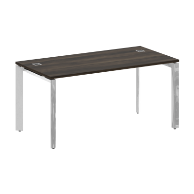Onix Direct Lux Стол руководителя П-обр. м/к M-O.MP-SRR-4.8 Дуб Мали/Нержавеющая Сталь/Хром 1580*800