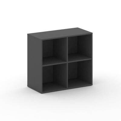 Cross Стеллаж широкий низкий CRU.ST-300 МДФ Базальт/Базальт 896*442*807