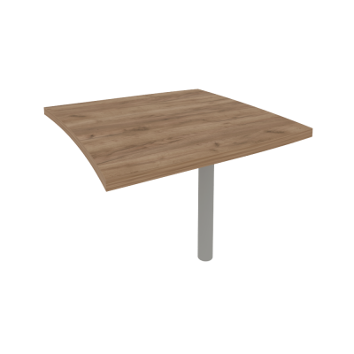 First Брифинг-приставка KB-2 Дуб Табак/Металл Серый 904*904*765