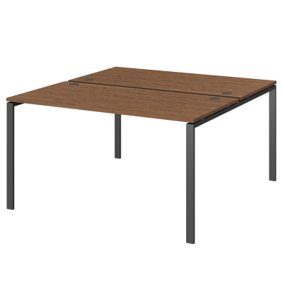 Бенч двойной на 2 рабочих места Арго-М АМБ-005 Орех/Антрацит (1800x1496x760)