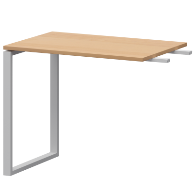 Бриф-приствка на металлокаркасе Арго-М АМ.О-090.60 Ольха/Белый (900x600x760)