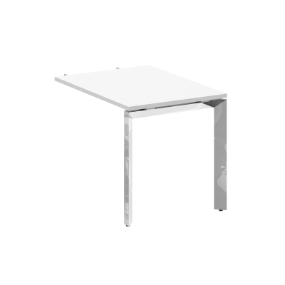 Onix Direct Lux Брифинг-приставка П-обр. м/к M-O.MP-BR-9 Белый Бриллиант/Нержавеющая Сталь/Хром 980*