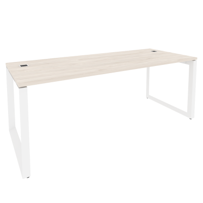 Onix Direct Стол рабочий руководителя на О-образном м/к O.MO-SRR-6.8 Денвер Светлый/Металл Белый 198