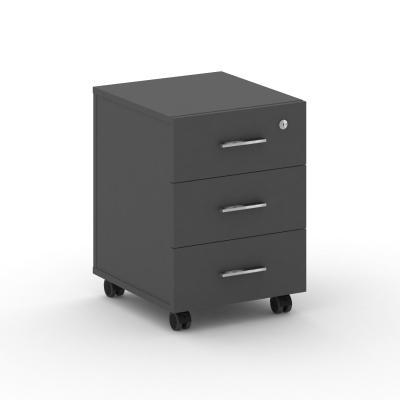 Fresco Тумба мобильная FRU.TM-2 Базальт/Хром 420*460*587