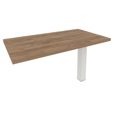 First Брифинг-приставка KB-5 Дуб Табак/Металл Белый 1300*700*765