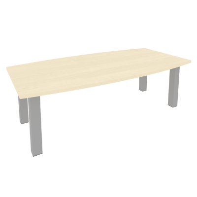 First Стол переговорный KPRG-1 Клен/Металл Серый 2400*1200*750