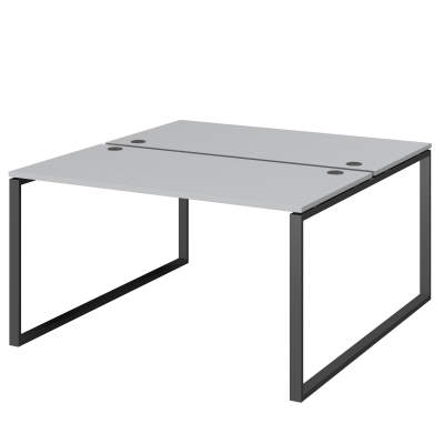 Бенч двойной на 2 рабочих места Арго-М АМБ.О-003.60 Серый/Антрацит (1400x1236x760)