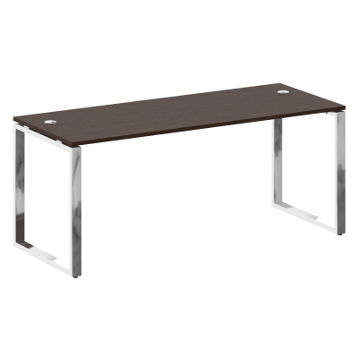 Metal System Direct Стол рабочий руковод. О-обр. м/к БО.СРР-5.7 Венге Цаво/Нержавеющая Сталь 1800*72