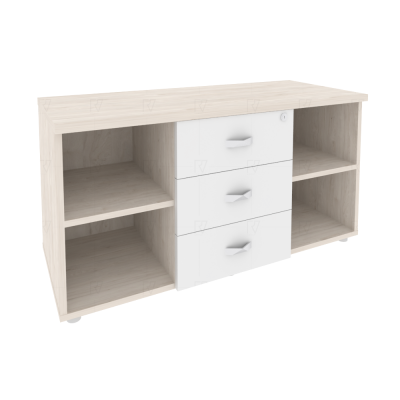 Onix Direct Тумба сервисная с ящиками O.TS-11 Денвер Светлый/Белый Бриллиант 1100*460*576