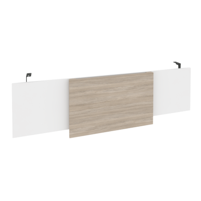 Onix Direct Царга стола руководителя O.M-CSR-5 Белый Бриллиант/Дуб Аттик/Металл Антрацит 1540*450*54